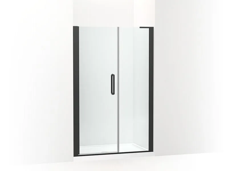 KOHLER K-707628-8L Cursiva Pivot shower door, 71-5/8" H x 45 - 47-1/2" W, with 5/16" thick Crystal Clear glass