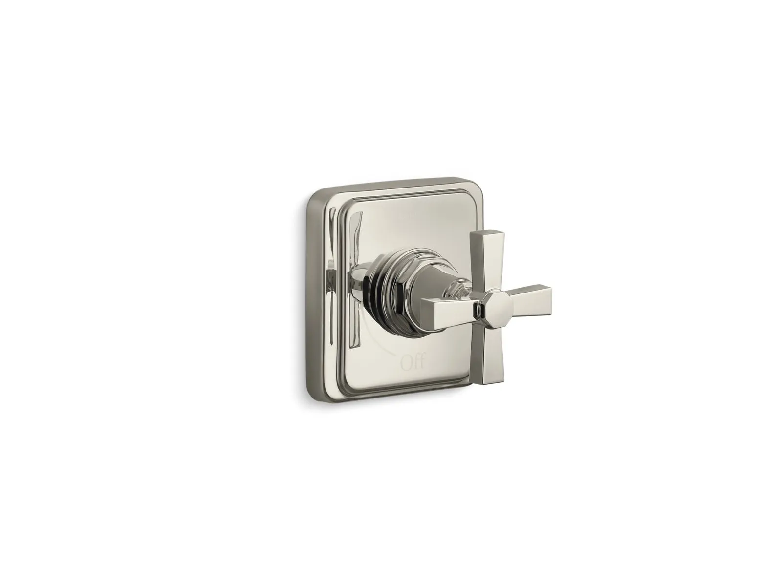KOHLER K-T13174-3A Pinstripe Pure MasterShower volume control valve trim with cross handle