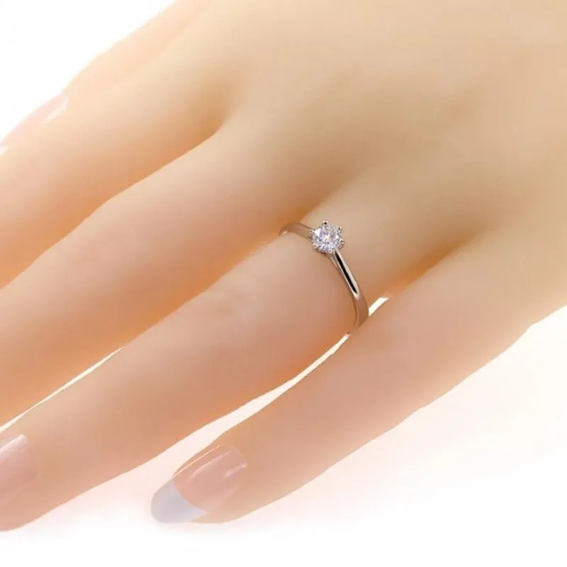 Luxury Flower Moissanite Ring Diamond Women Wedding Jewelry