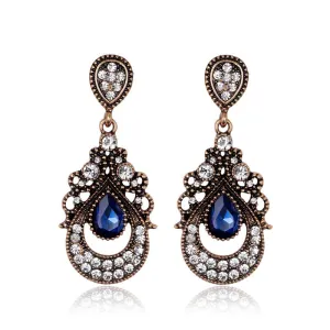 Luxury Palace Crystal Drop Dangle Earrings|JaosWish