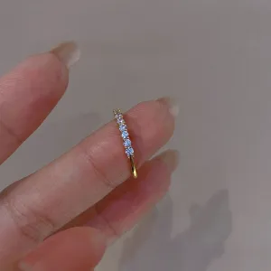Luxury Zircon Heart Ring for Women Engagement Wedding JewelryGifts