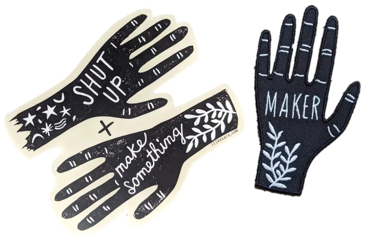 Maker Patch and Sticker Set