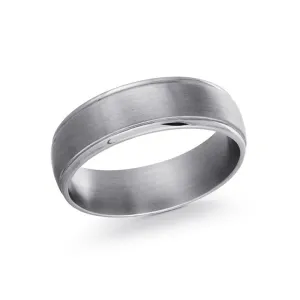 Malo (6mm) Tantalum Satin Finished Centre Men's Band