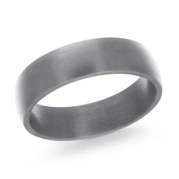 Malo (6mm) Tantalum Satin Finished Domed Men's Band