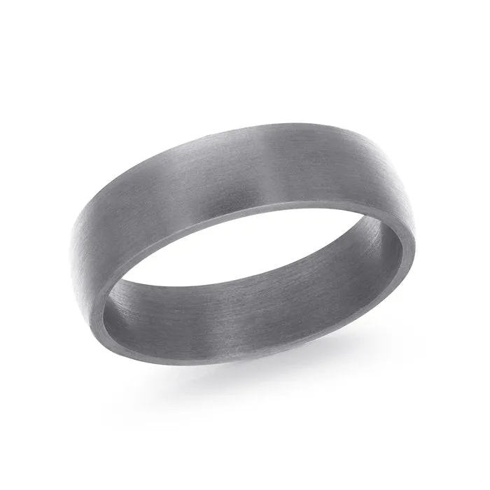 Malo (6mm) Tantalum Satin Finished Domed Men's Band