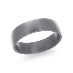 Malo (6mm) Tantalum Satin Finished Domed Men's Band