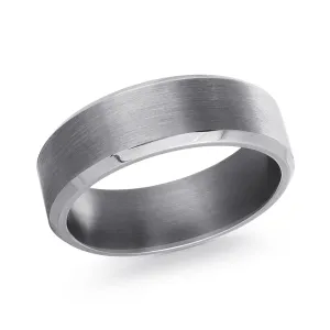 Malo (7mm) Tantalum Satin Finished Men's Band