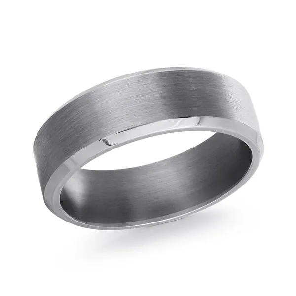 Malo (7mm) Tantalum Satin Finished Men's Band