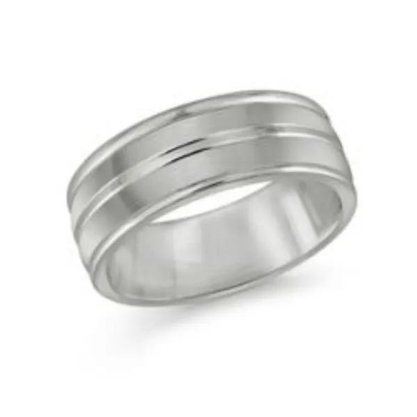 Malo (8mm) High Polished and Brushed Tungsten Band