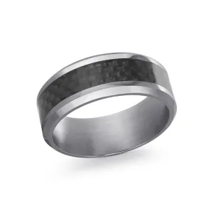 Malo (8mm) Tantalum and Carbon Fiber Men's Band