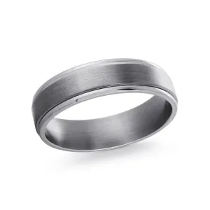 Malo (8mm) Tantalum Satin Centre Men's Band