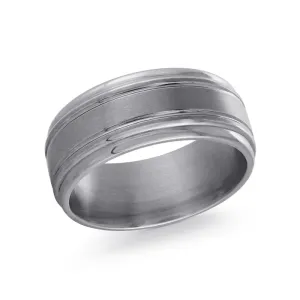 Malo (9mm) Tantalum Polished and Satin Finished Men's Band
