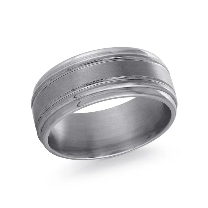Malo (9mm) Tantalum Polished and Satin Finished Men's Band