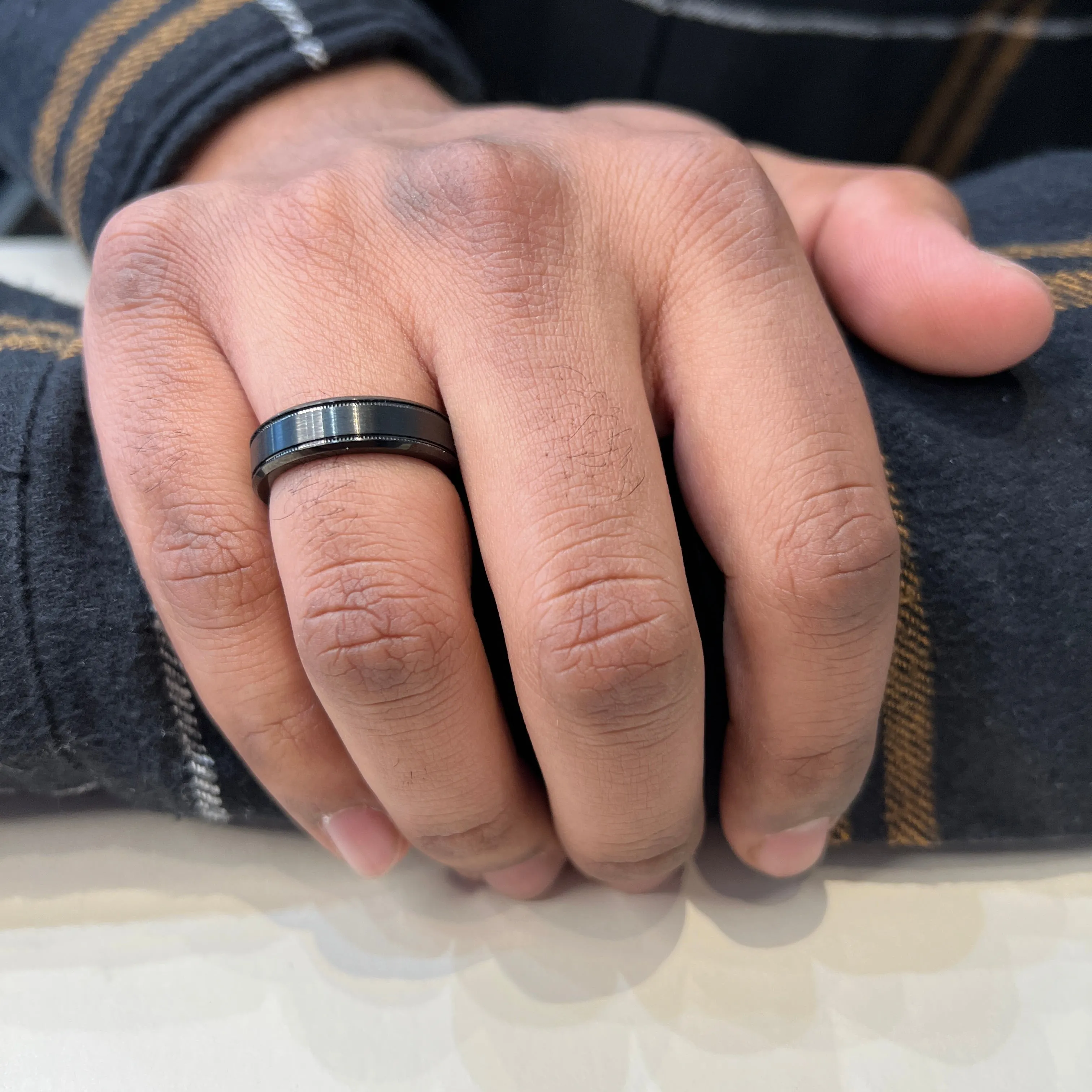 Malo Black Cobalt (6mm) Men's Band