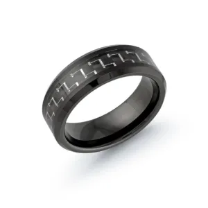 Malo Black Tungsten (8mm) Carbon Fiber Centre Band