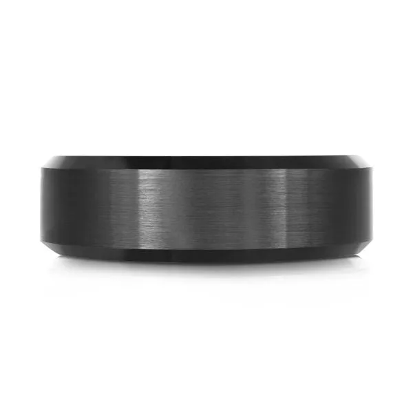 Malo Tungsten (7mm) Black and Gold Tone Band
