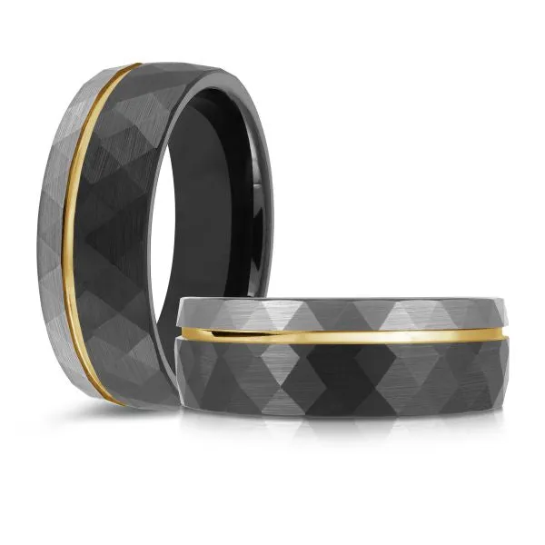 Malo Tungsten (8mm) Three Tone Band
