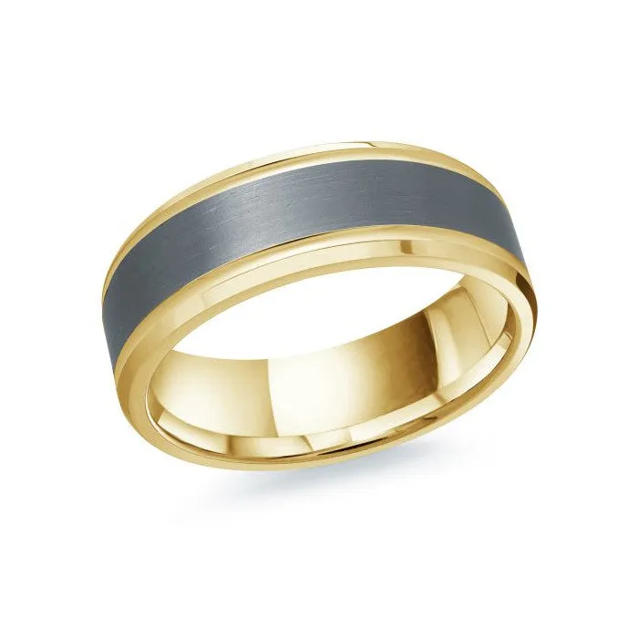Mardini 14K Gold and Tantalum Mens Band