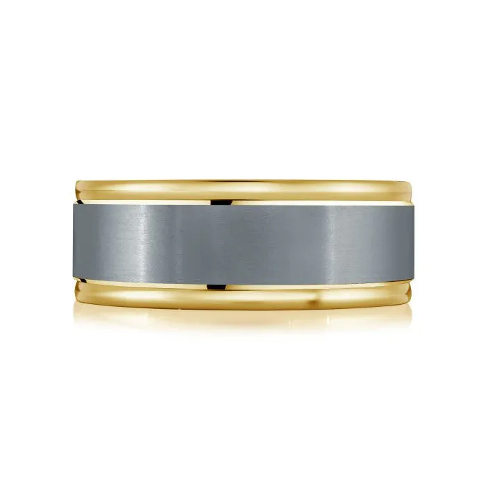 Mardini 14K Gold and Tantalum Mens Band