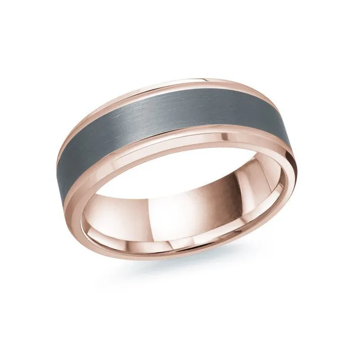 Mardini 14K Gold and Tantalum Mens Band
