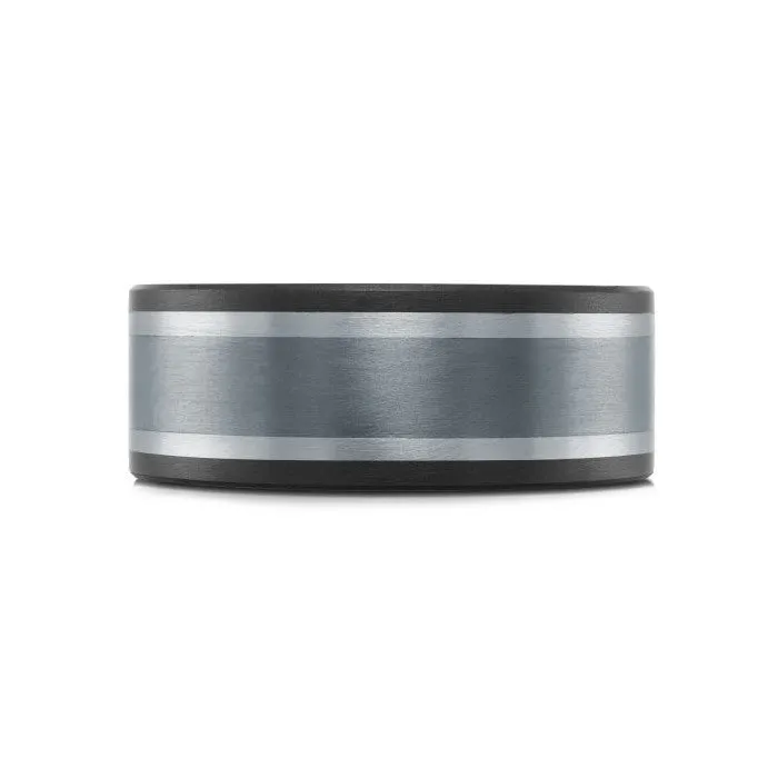 Mardini 14K Gold, Tantalum & Carbon Fiber Mens Band