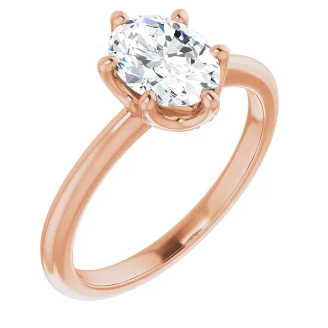 Margot Oval Diamond Solitaire Engagement Ring