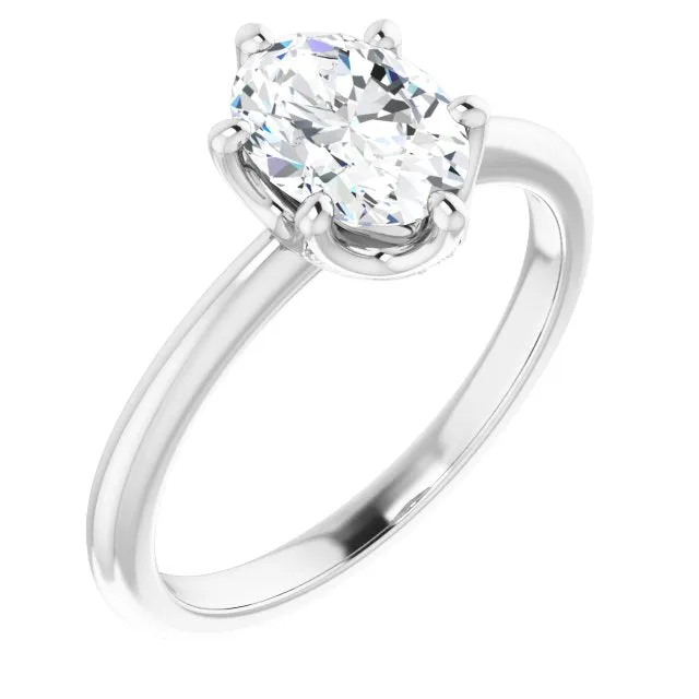Margot Oval Diamond Solitaire Engagement Ring