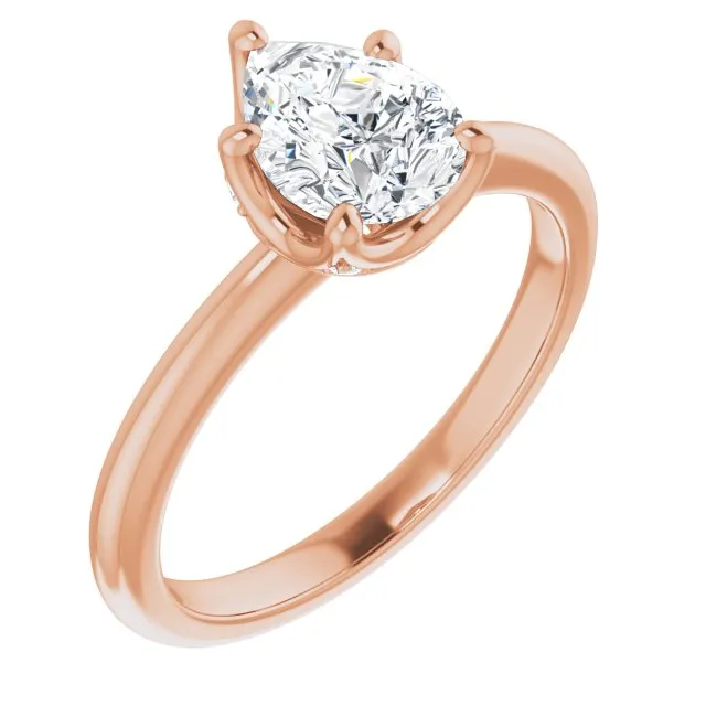 Margot Pear Diamond Solitaire Engagement Ring