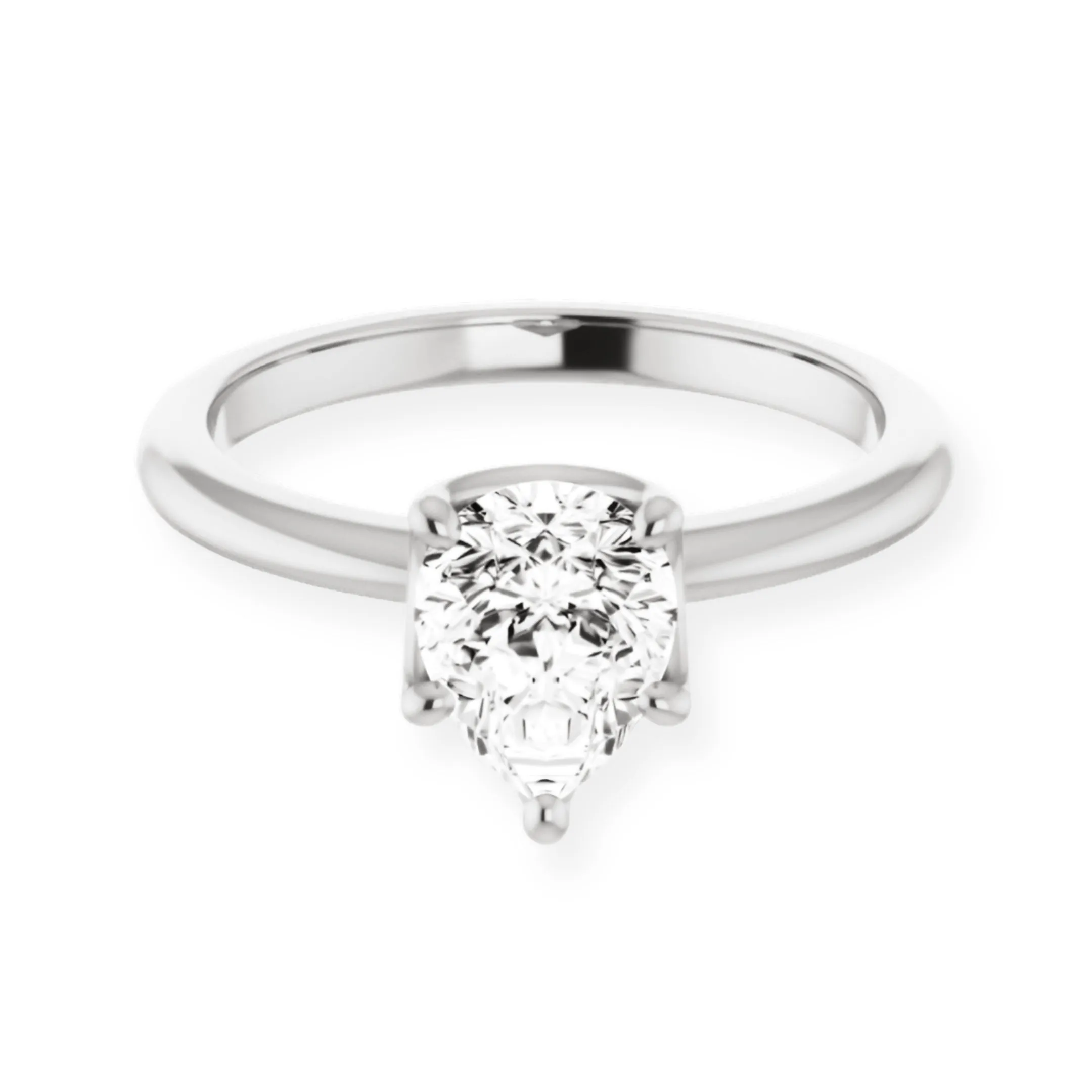 Margot Pear Diamond Solitaire Engagement Ring