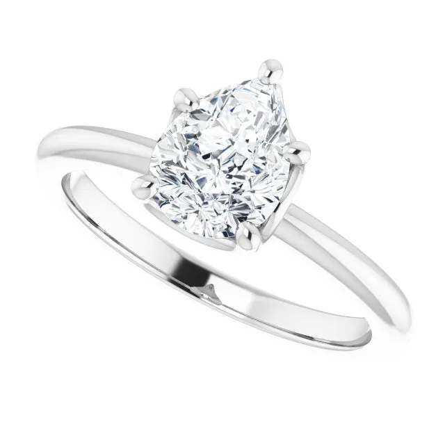 Margot Pear Diamond Solitaire Engagement Ring