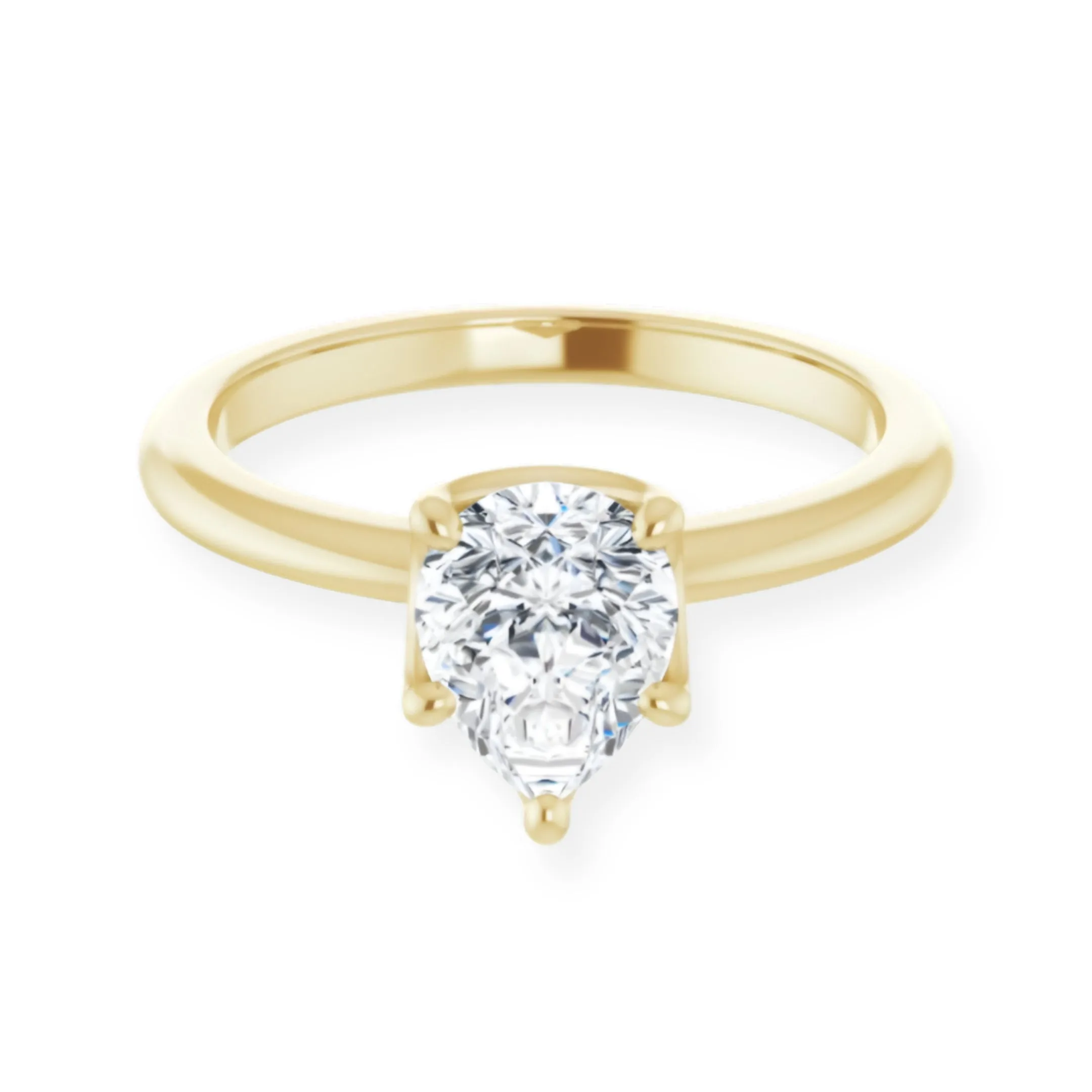 Margot Pear Diamond Solitaire Engagement Ring