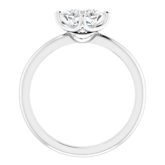 Margot Princess Diamond Solitaire Engagement Ring