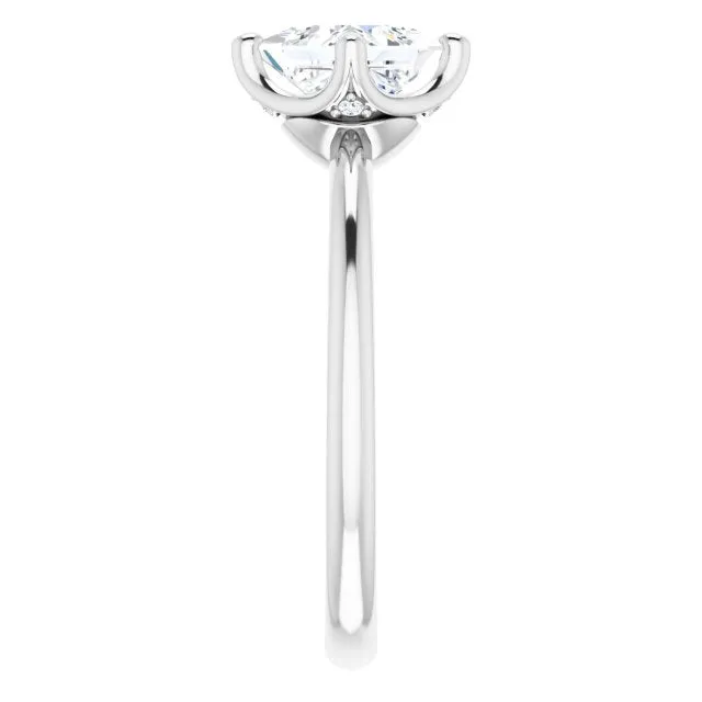 Margot Princess Diamond Solitaire Engagement Ring