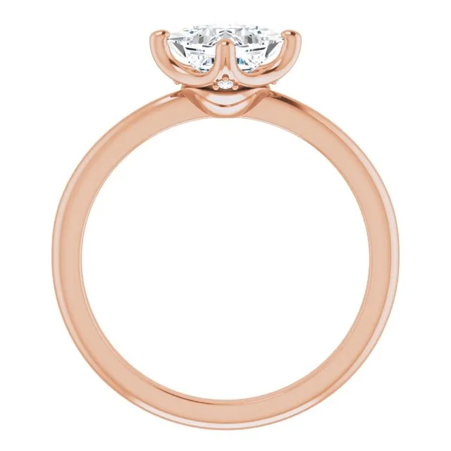Margot Princess Diamond Solitaire Engagement Ring