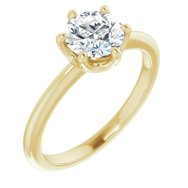Margot Round Diamond Solitaire Engagement Ring