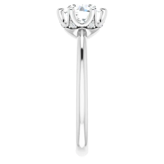 Margot Round Diamond Solitaire Engagement Ring