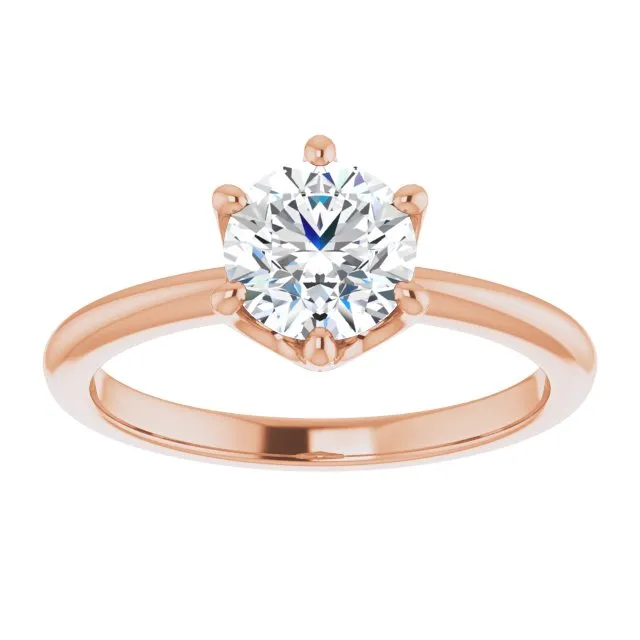 Margot Round Diamond Solitaire Engagement Ring