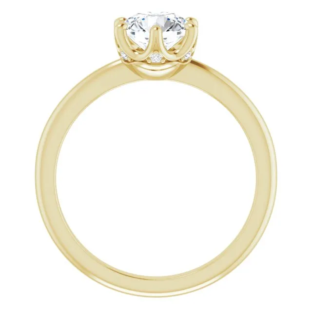 Margot Round Diamond Solitaire Engagement Ring