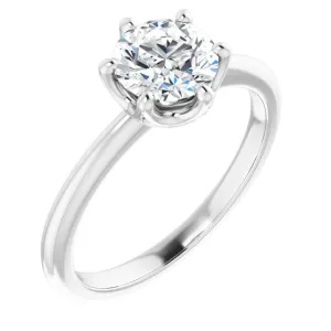 Margot Round Diamond Solitaire Engagement Ring