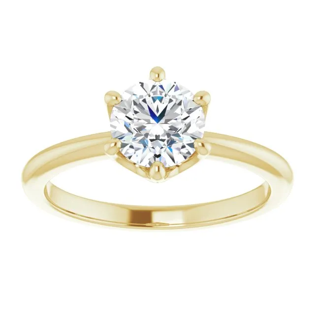 Margot Round Diamond Solitaire Engagement Ring