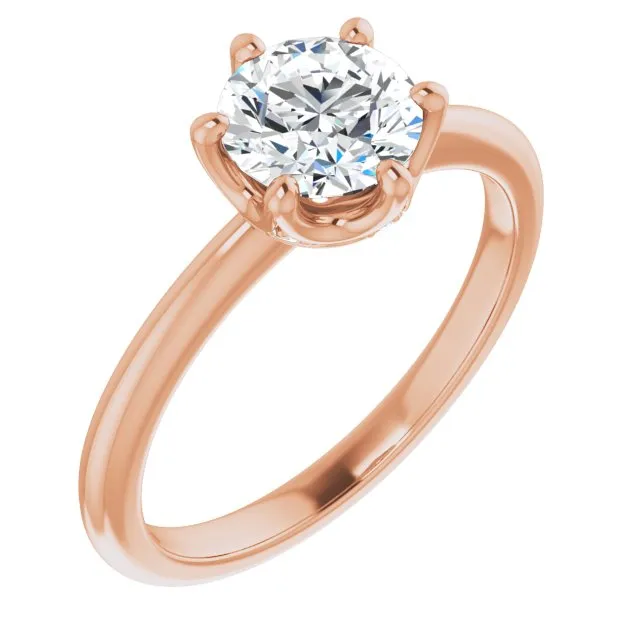 Margot Round Diamond Solitaire Engagement Ring