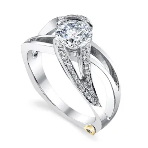 Mark Schneider Rejoice 14K White Gold Diamond Semi Mount Engagement Ring
