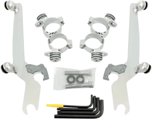 Memphis Shades MEK1985 Trigger-Lock Mount Kit for Sportshield Windshields - Polished
