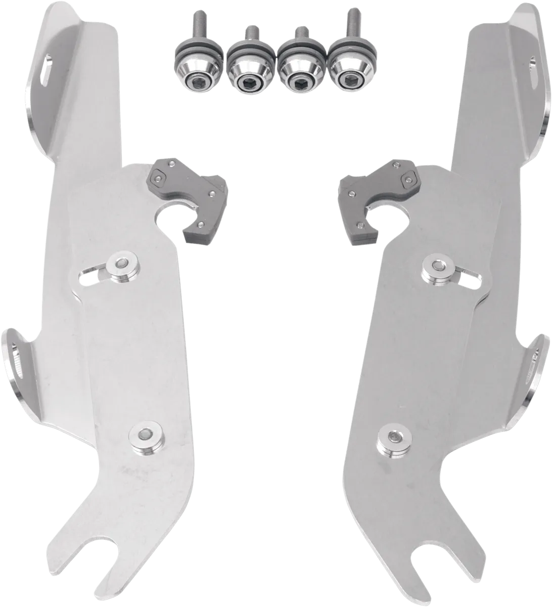 Memphis Shades MEK1985 Trigger-Lock Mount Kit for Sportshield Windshields - Polished