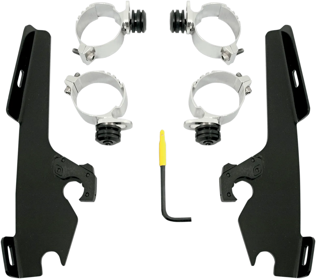 Memphis Shades MEK1985 Trigger-Lock Mount Kit for Sportshield Windshields - Polished