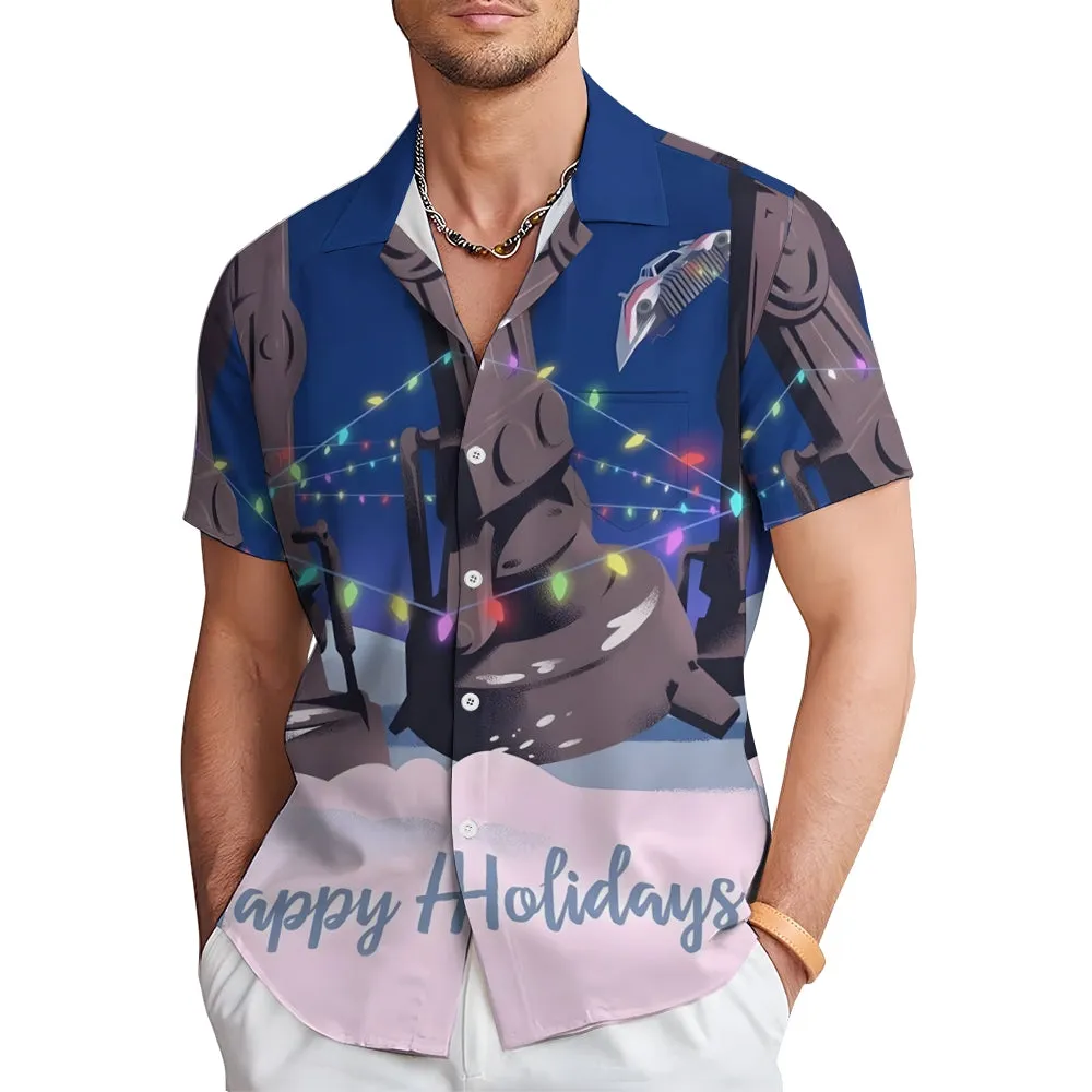 Men's Hawaiian Casual Short Sleeve Shirt 2407000352