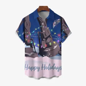 Men's Hawaiian Casual Short Sleeve Shirt 2407000352