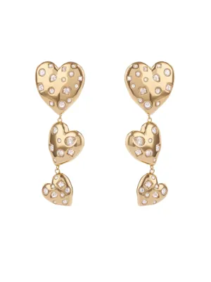 Mignonne Gavigan Eros Luxe Earrings in Gold / Clear