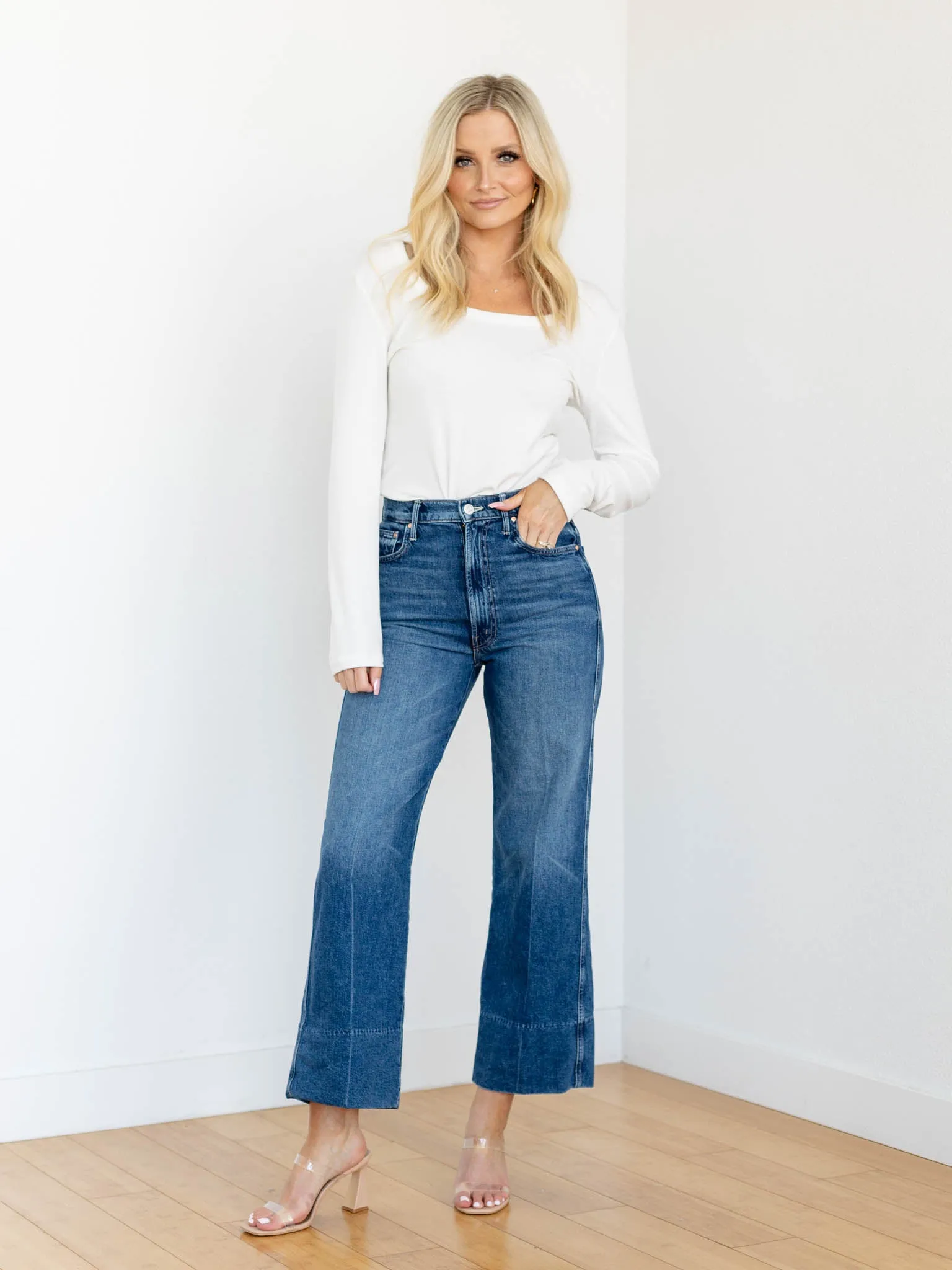 MOTHER Rags To Riches The Maven Wide Hem Ankle