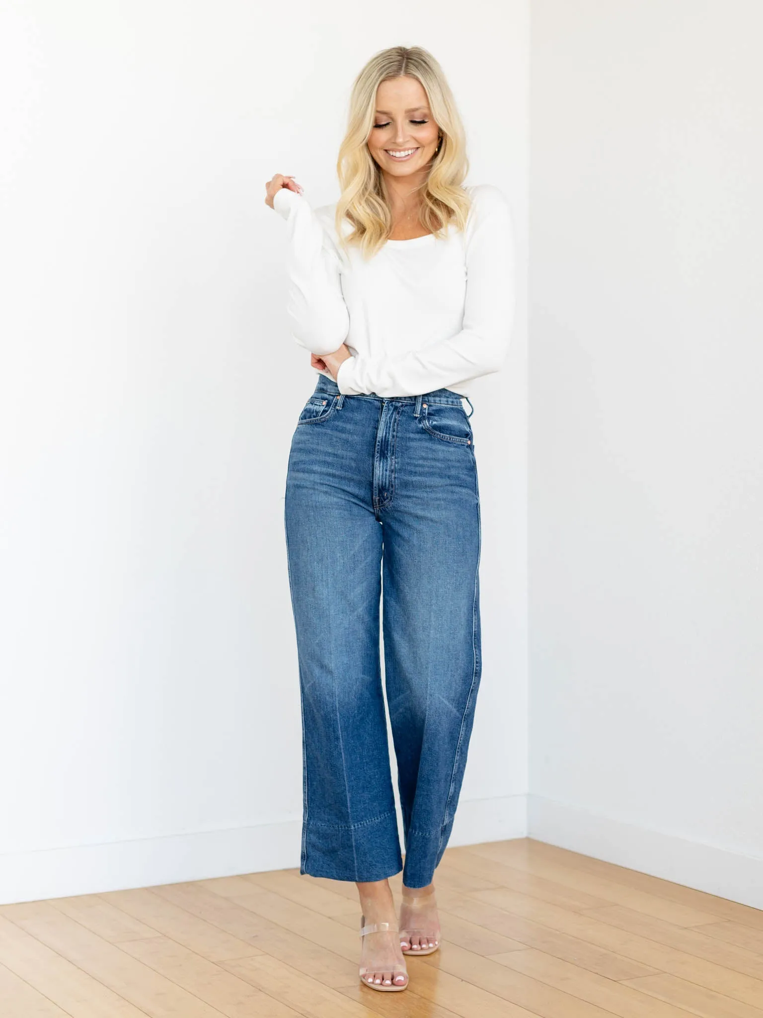 MOTHER Rags To Riches The Maven Wide Hem Ankle